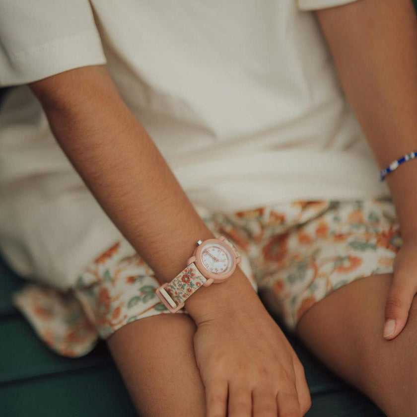 Classic Watch | Silicone + Stainless Steel | In Bloom