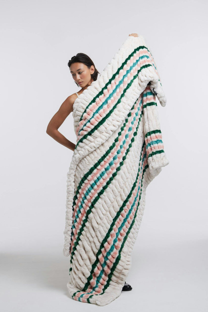 No. 015 Primrose Stripe Blanket