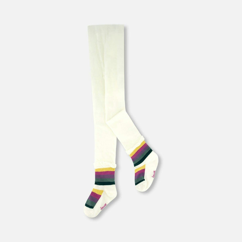Striped Footed Knit Tights