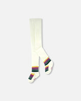 Striped Footed Knit Tights