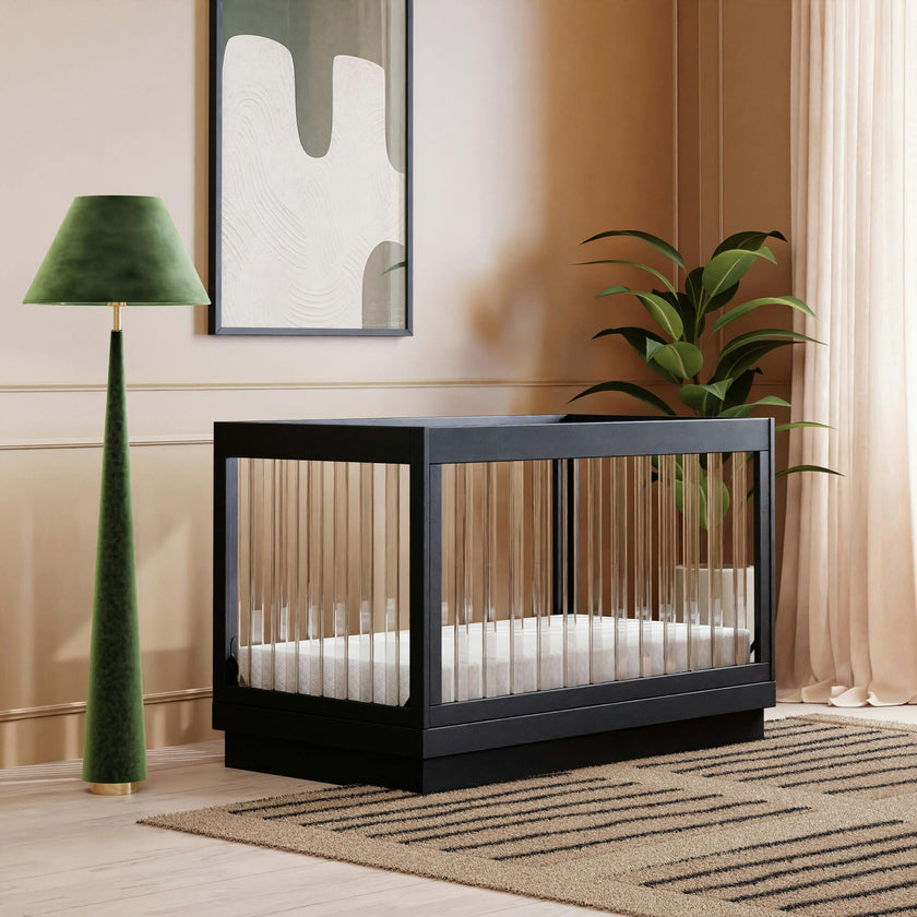 Harlow Acrylic 3-In-1 Convertible Crib & Toddler Bed Conversion Kit
