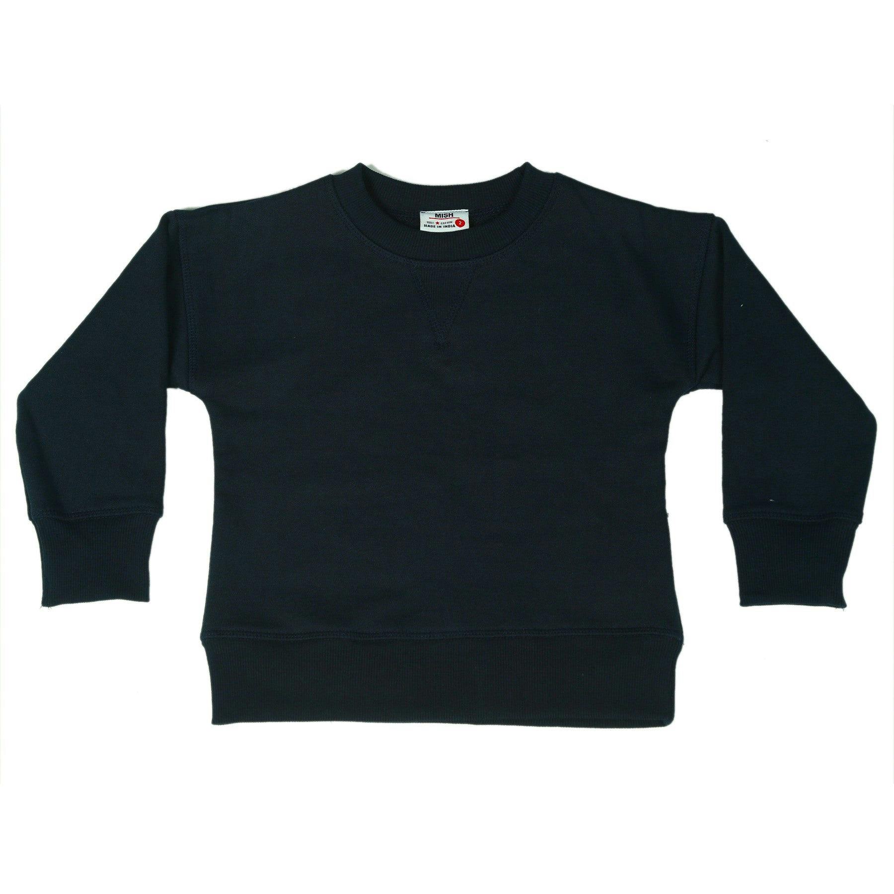 Kids Crew Neck Sweatshirt - Navy