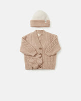 Cable Cardigan - Fuzzy