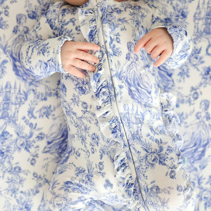 Briar Footie Ruffled Zippered One Piece