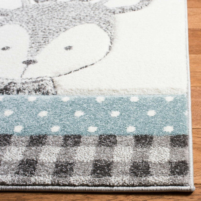 Carousel Kids Leo Rug, Grey