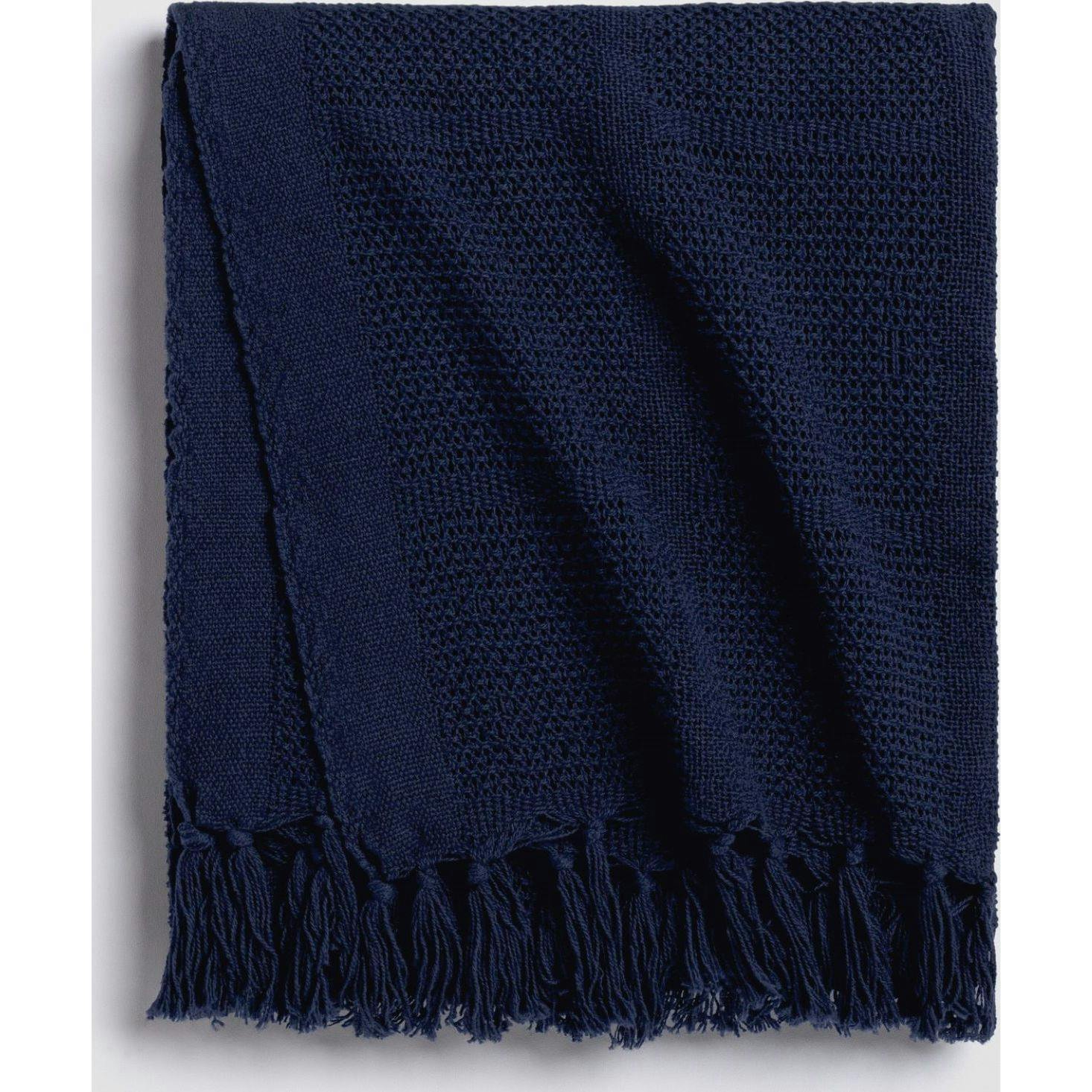 Deep Current Knit Throw