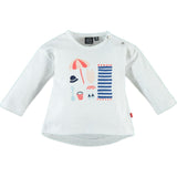 At the Beach Print Long Sleeve T-Shirt