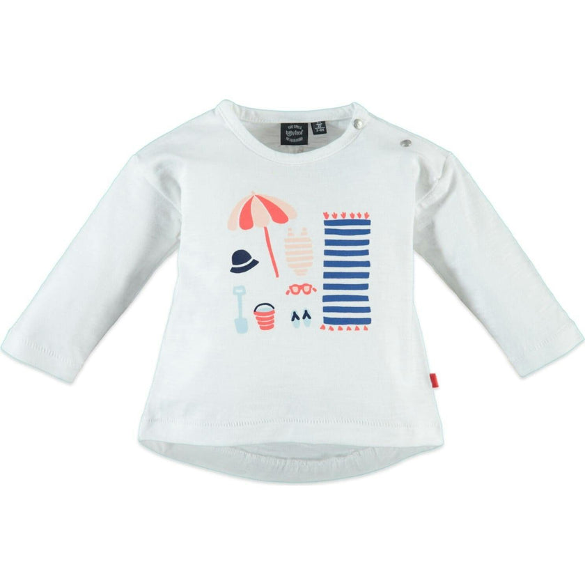 At the Beach Print Long Sleeve T-Shirt