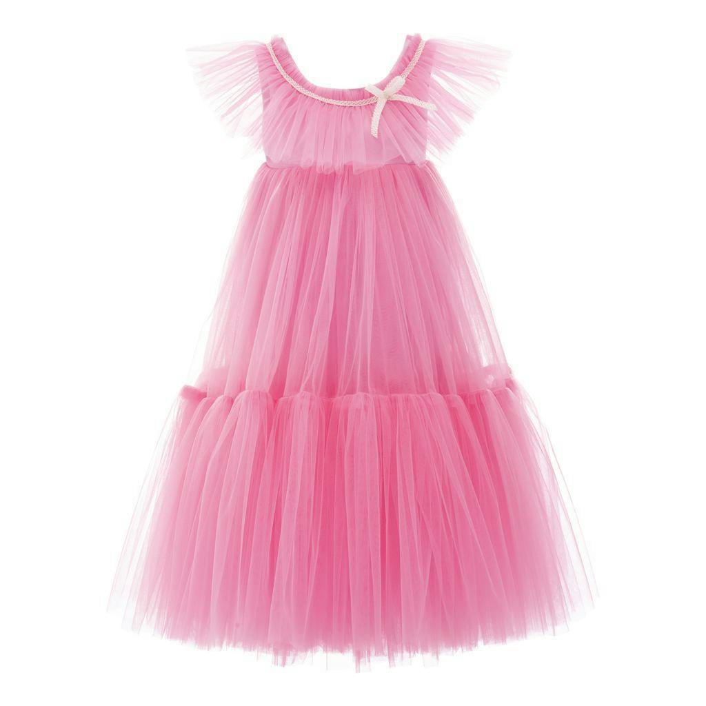 Pink Beckwith Ruffle Dress