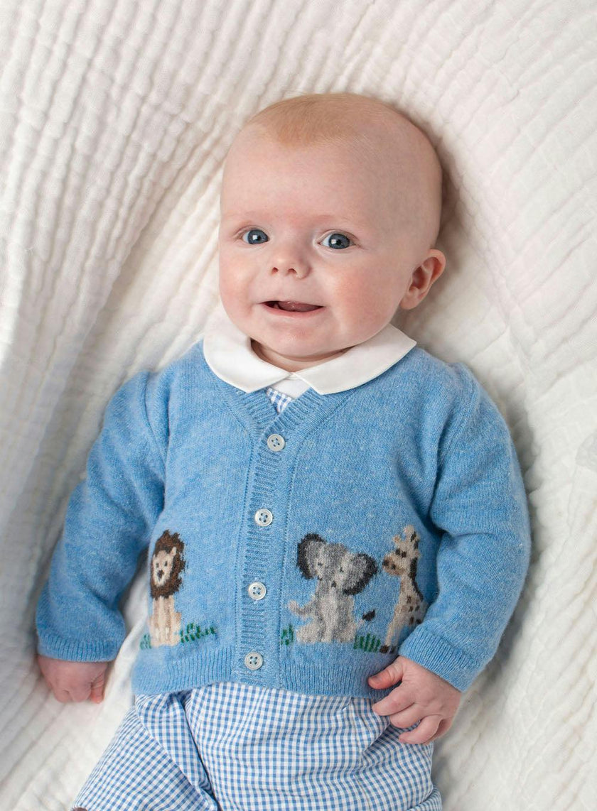 Baby Augustus Lion & Friends Cardigan