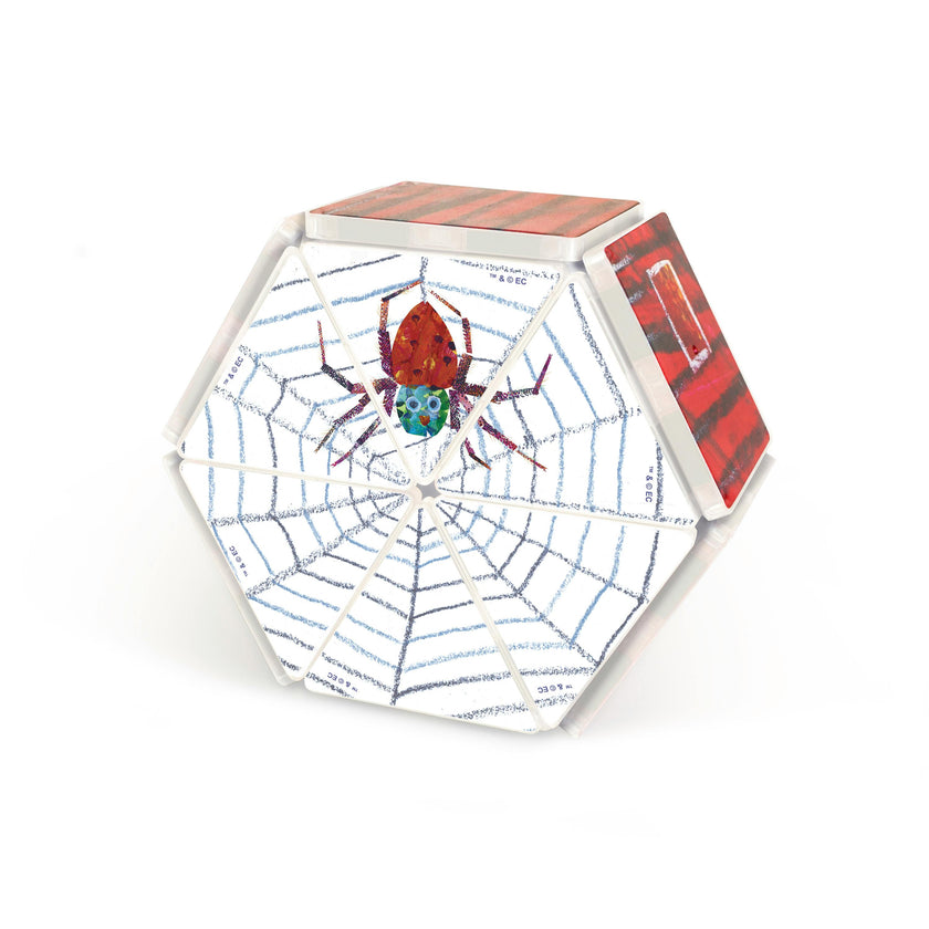 Eric Carle The Very Hungry Caterpillar & The Very Busy Spider Magnetic Tiles Combo Set