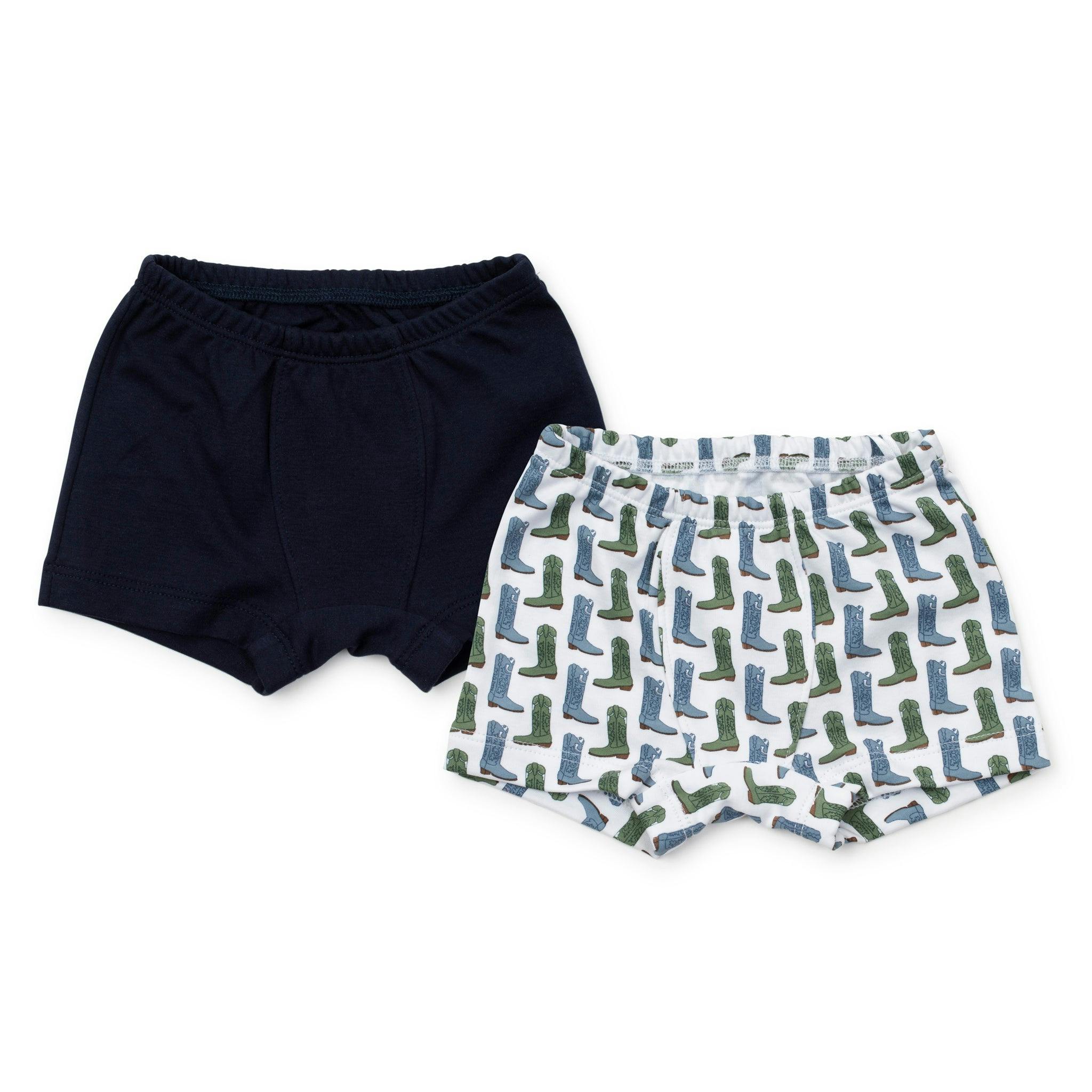 James Boys' Underwear Set Cowboy Boots/Navy