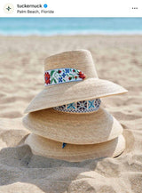 Wildflower Sun Hat - Masters Green Wide & Short Grosgrain Ribbon