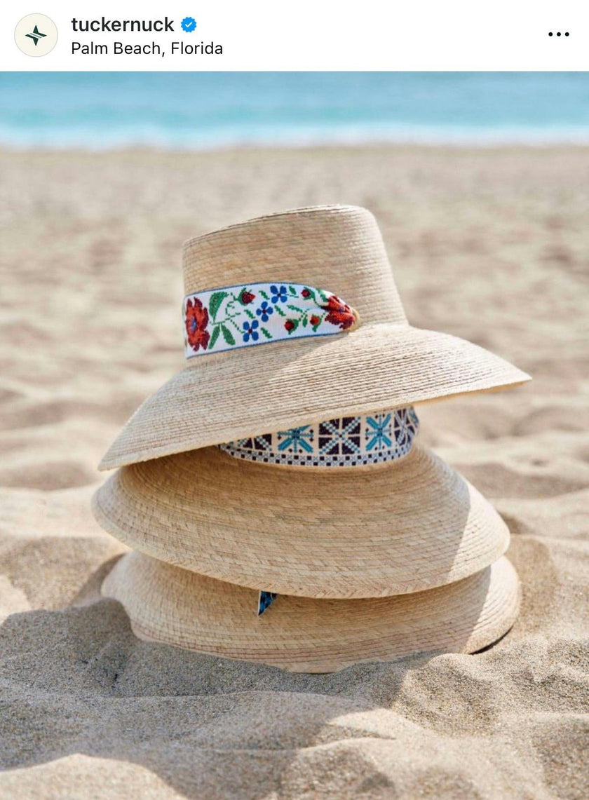 Wildflower Sun Hat - Masters Green Wide & Short Grosgrain Ribbon