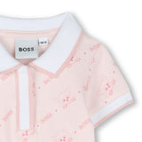 Pale Pink Logo Polo Dress