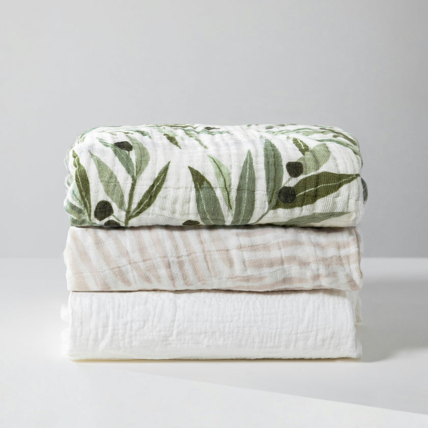 Babyletto Crib Sheet in GOTS Certified Organic Muslin Cotton