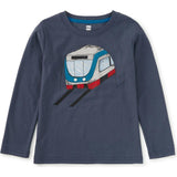 Tunnel Train Graphic Tee, Blue