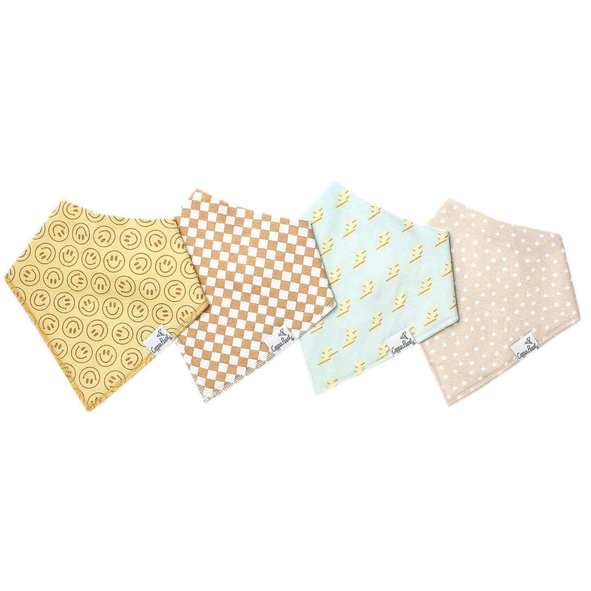 4 Pack Baby Bandana Bibs - Vance