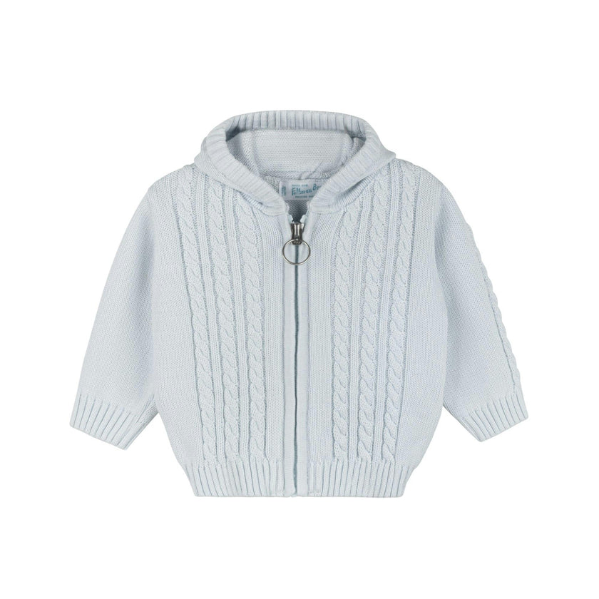 Cable Zip Up Hooded Sweater
