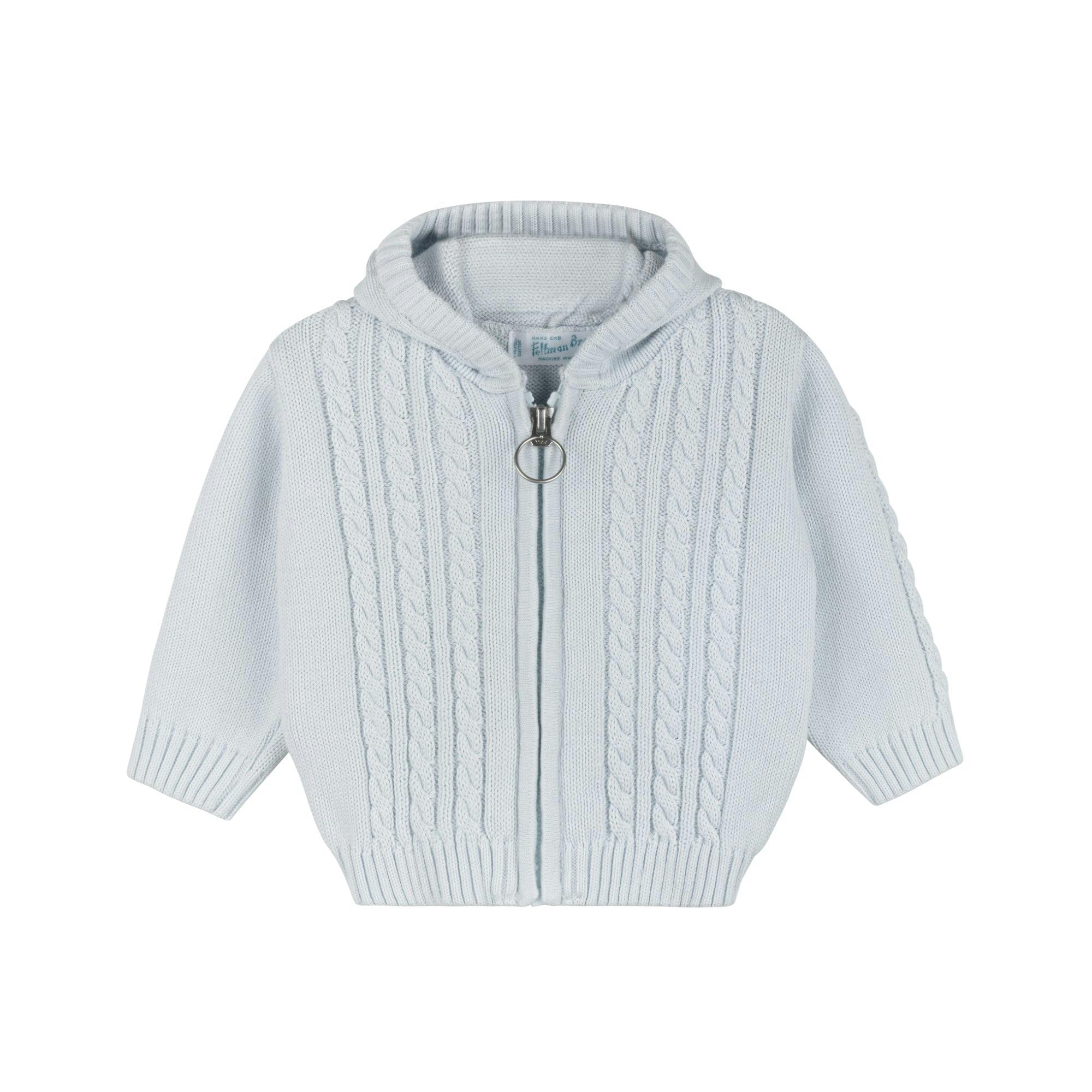 Cable Zip Up Hooded Sweater