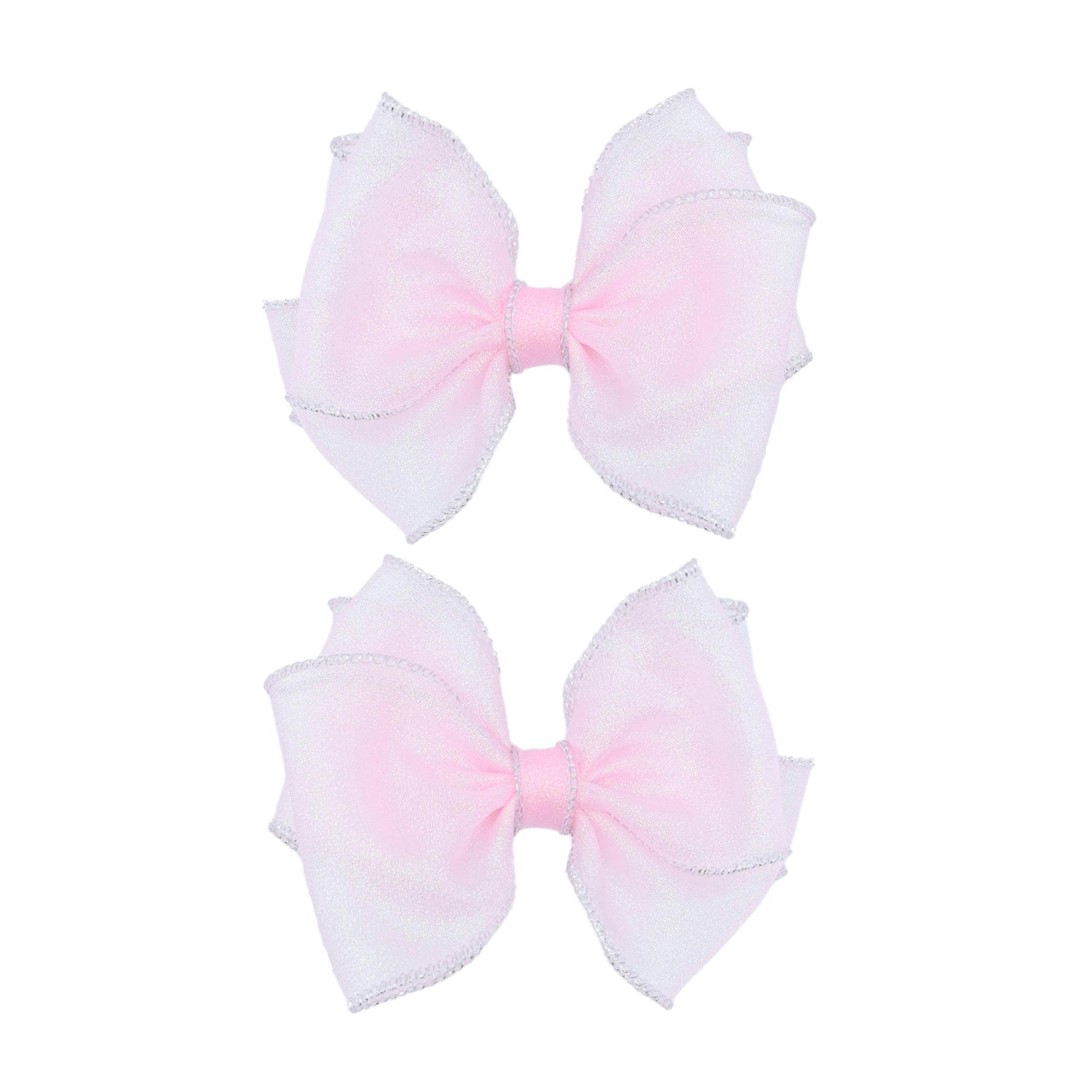 Shimmering Bow Hairclip Set