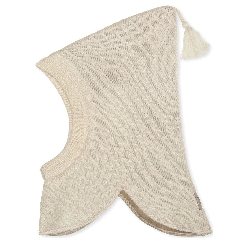 MINI A TURE MATJUEL Fleece Lined Hood - Angora Cream