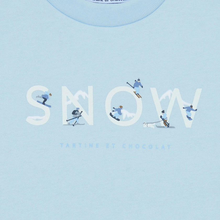 TARTINE ET CHOCOLAT SNOW SWEATSHIRT - GLACIER