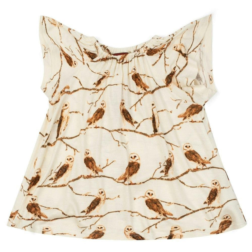 Owl Bamboo Dress & Bloomer Set