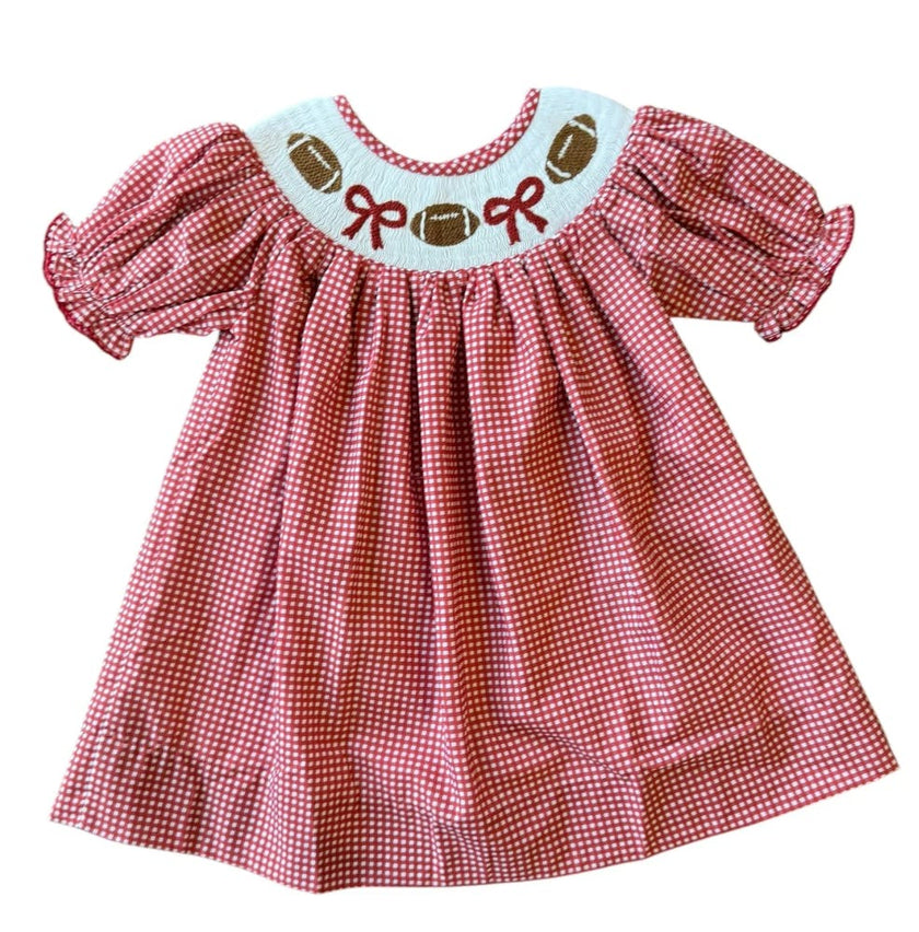 Crimson  Gingham Football  - Kate Dress
