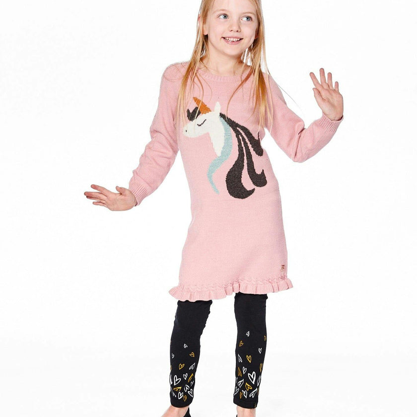 Knitted Dress with Intarsia