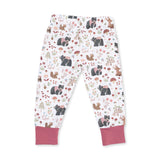 Southern Woodland Animals Pink - Long Sleeve Loungewear Set