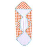 Premium Baby Knit Hooded Towel - Mickey Mouse Check