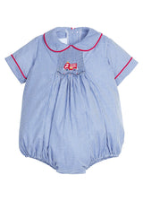 Chest Smocked Bubble - Fire Truck