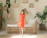 Hannah dress (scarlet orange)