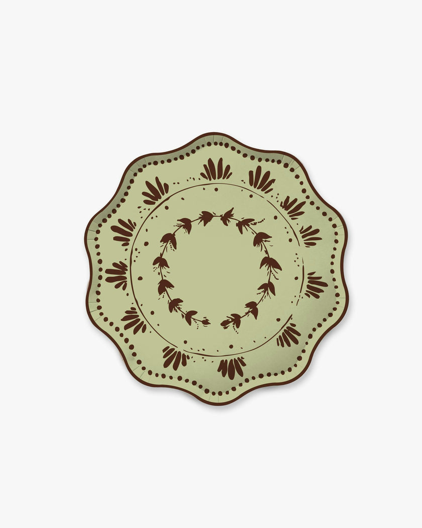 Plume Dessert Plate Set - Mint