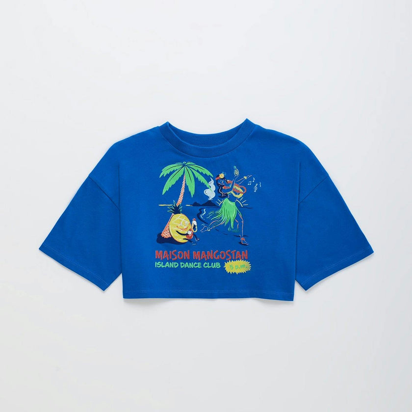 HULA CROP TOP BLUE
