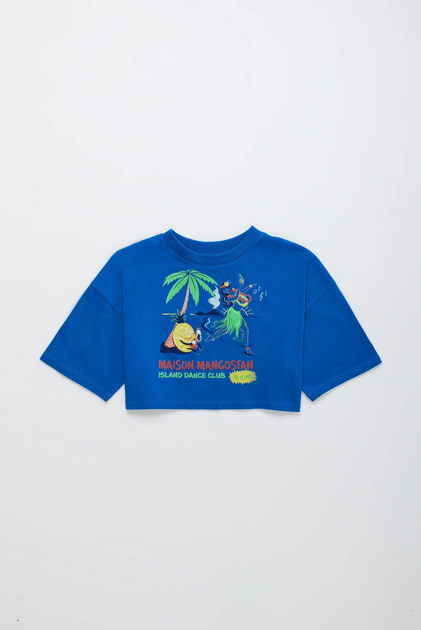 HULA CROP TOP BLUE