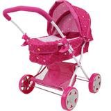 Garden Pram N Doll Set - 14" Baby Doll & Folding Pram Set