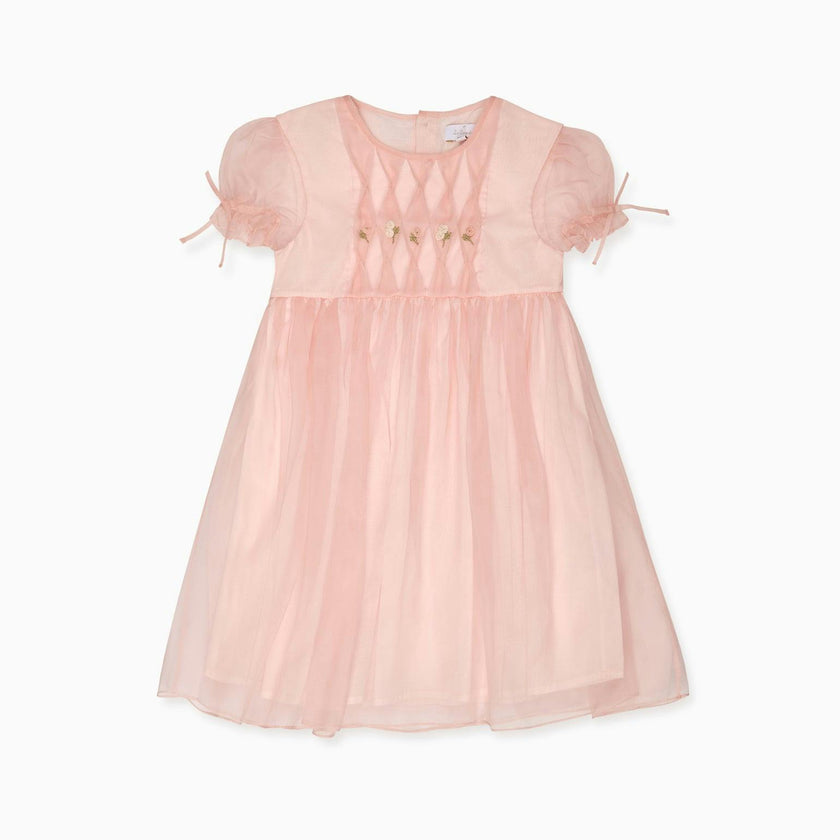Blush Alba Silk Ceremony Girl Dress