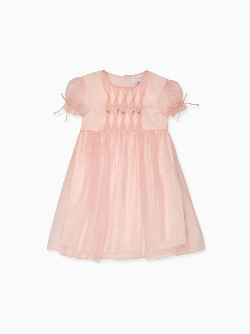 Blush Alba Silk Ceremony Girl Dress