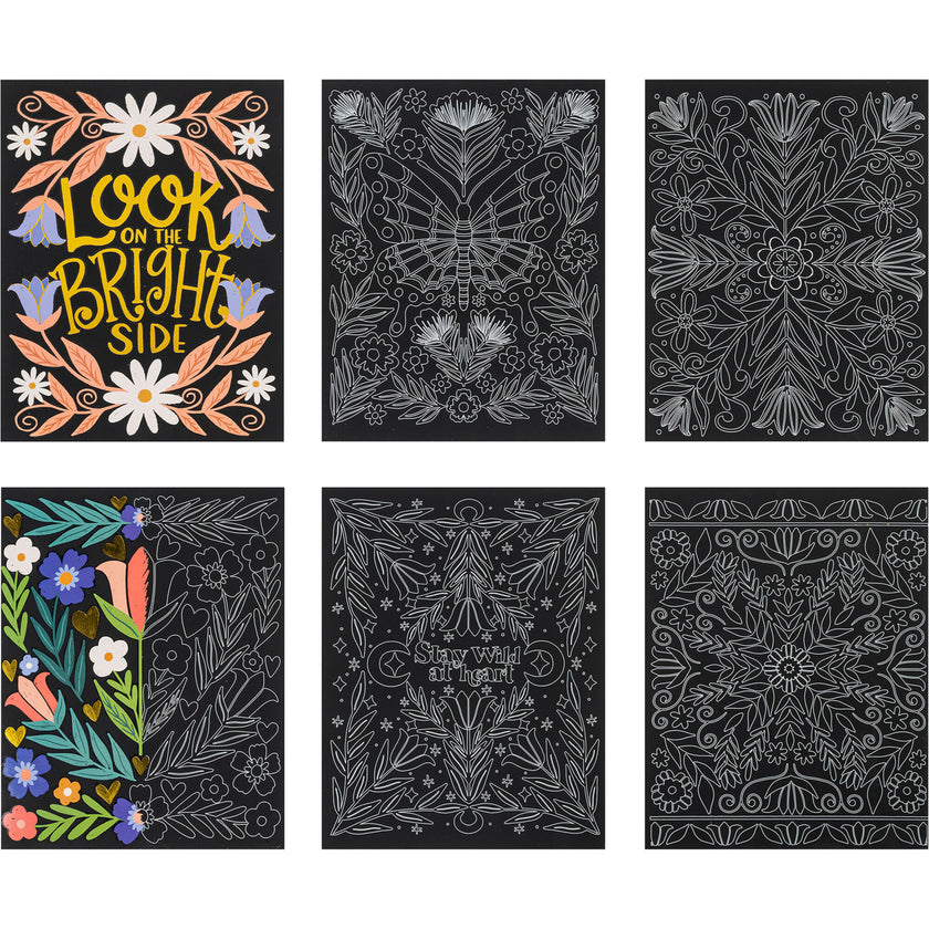 Scratch Art: Paper Pad - Garden