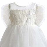 White Novalie Layered Tulle Dress