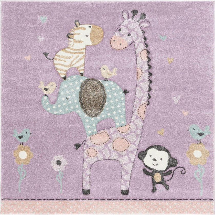 Carousel Kids 120 Medium Square Rug