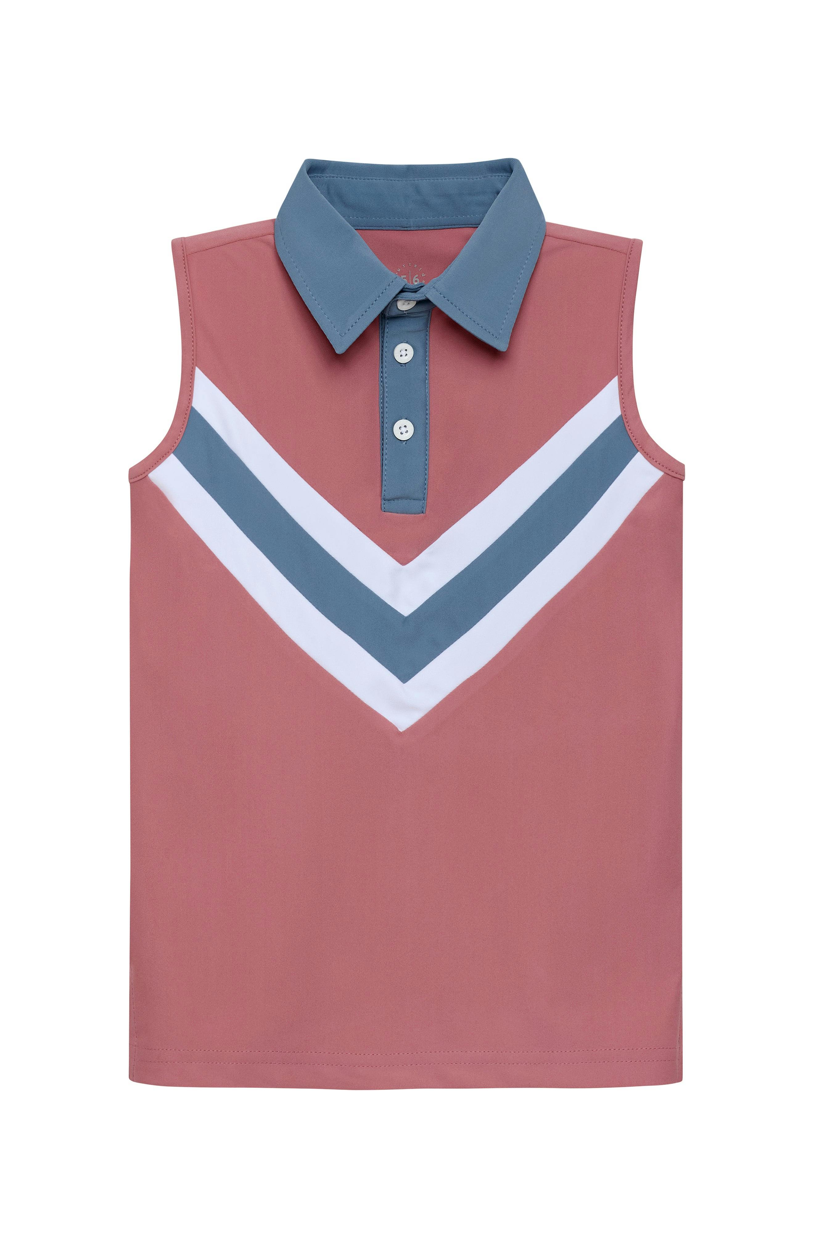 dusty pink/slate cheer top