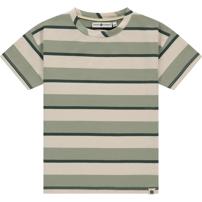 Multi-Stripe Short Sleeve T-Shirt
