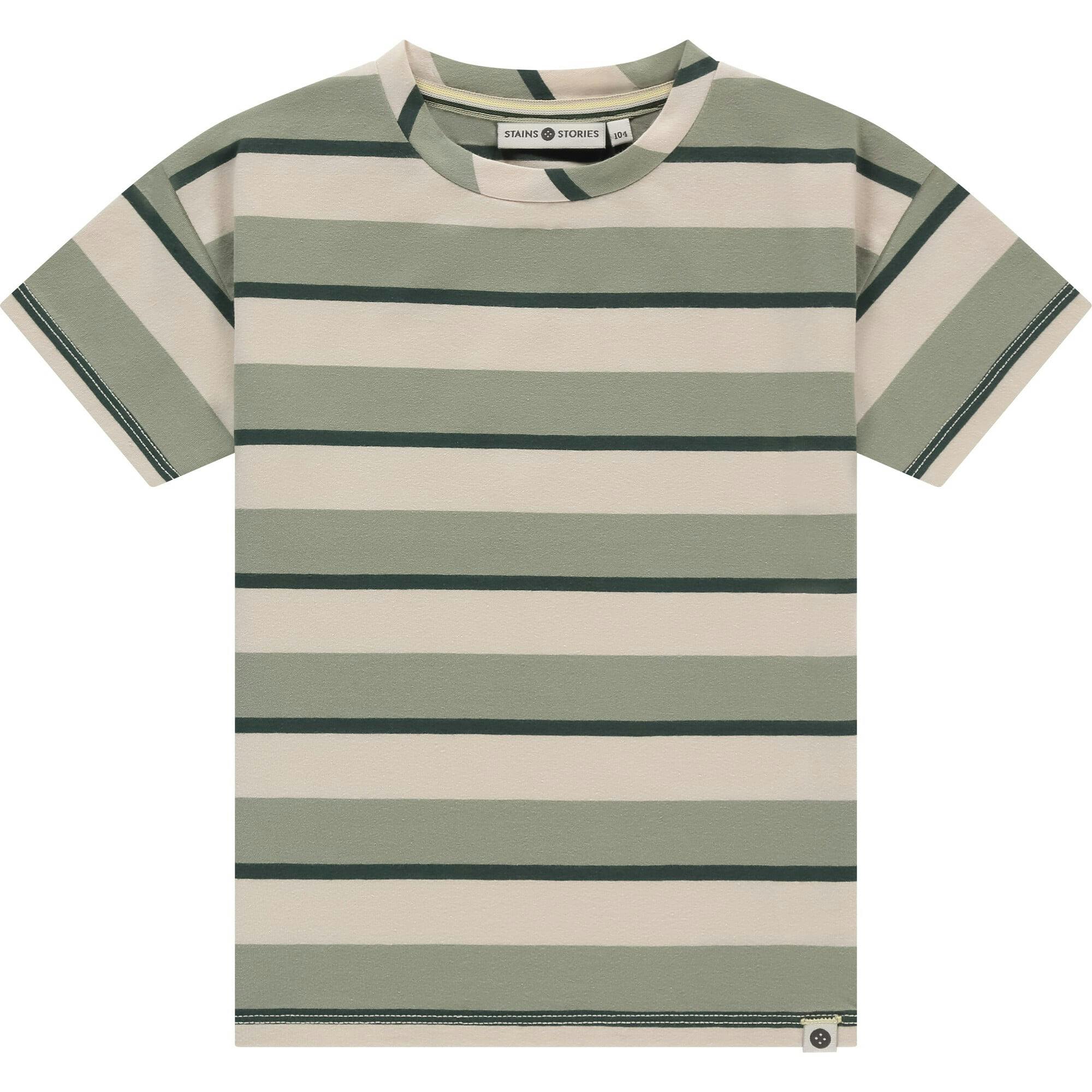 Multi-Stripe Short Sleeve T-Shirt