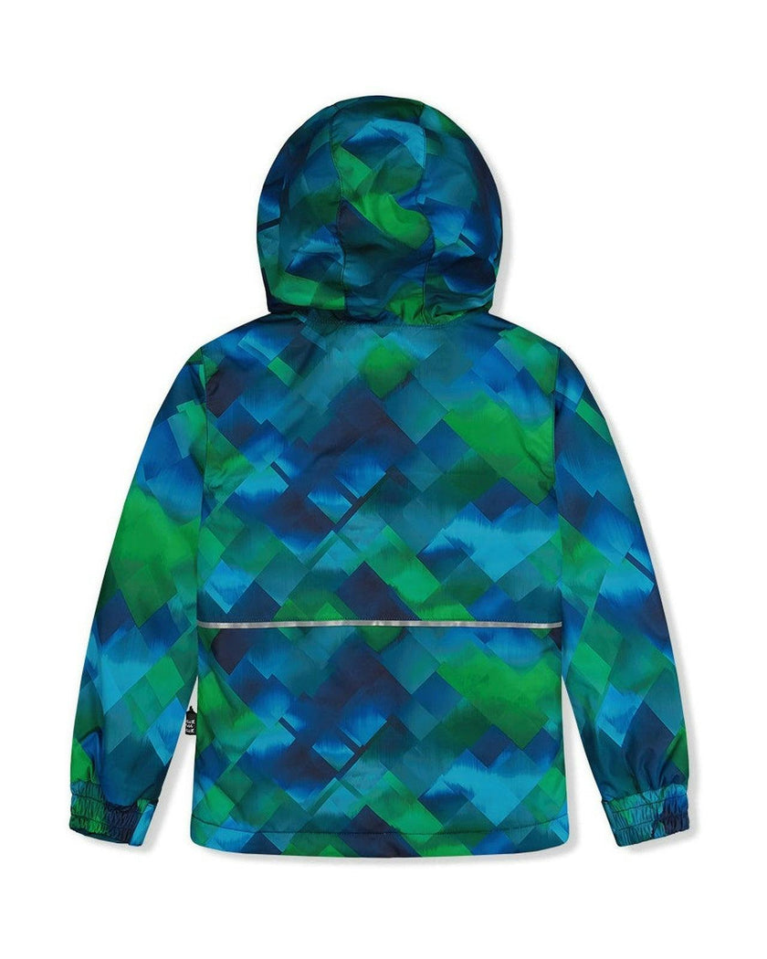 Light Weight Two Piece Chill Snowsuit Blue And Green Checkered Print