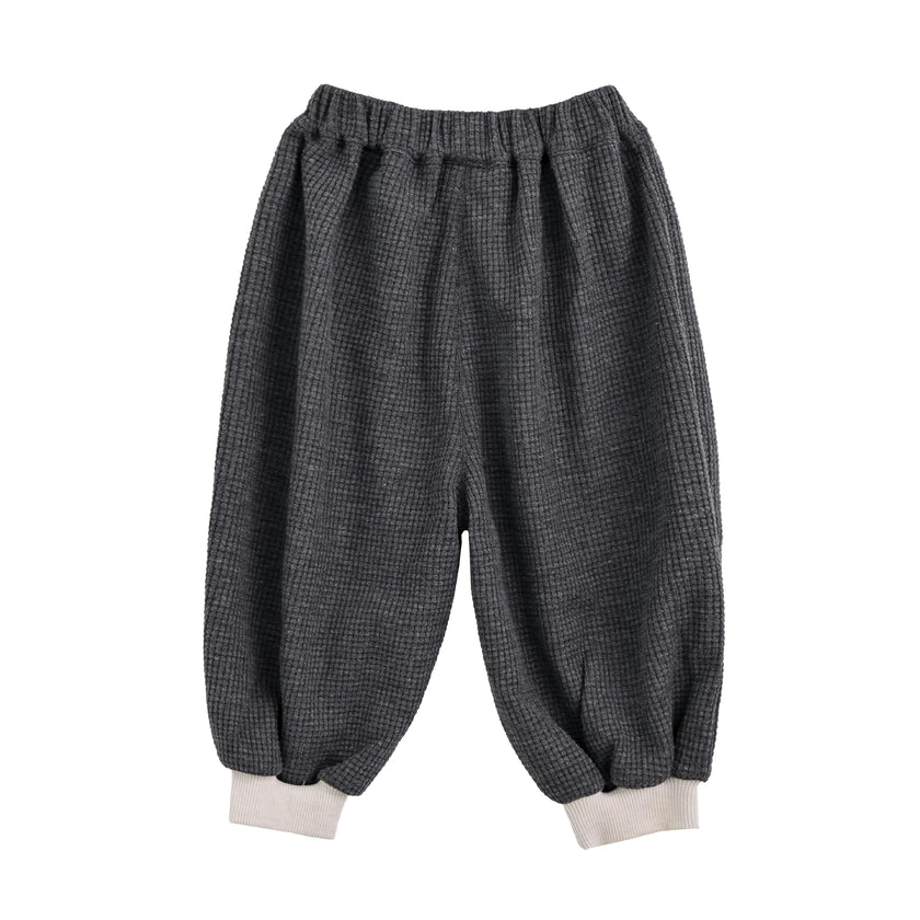 Dark Gray Bear Hoodie Set