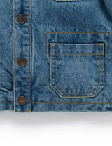 Denim Worker Jacket Mid Denim