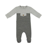 Snap Pocket Long Sleeve Footie